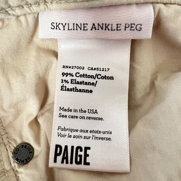 Paige Womens Skyline Ankle Peg Jeans Floral Print Skinny Cropped size 29 - Picture 9 of 10